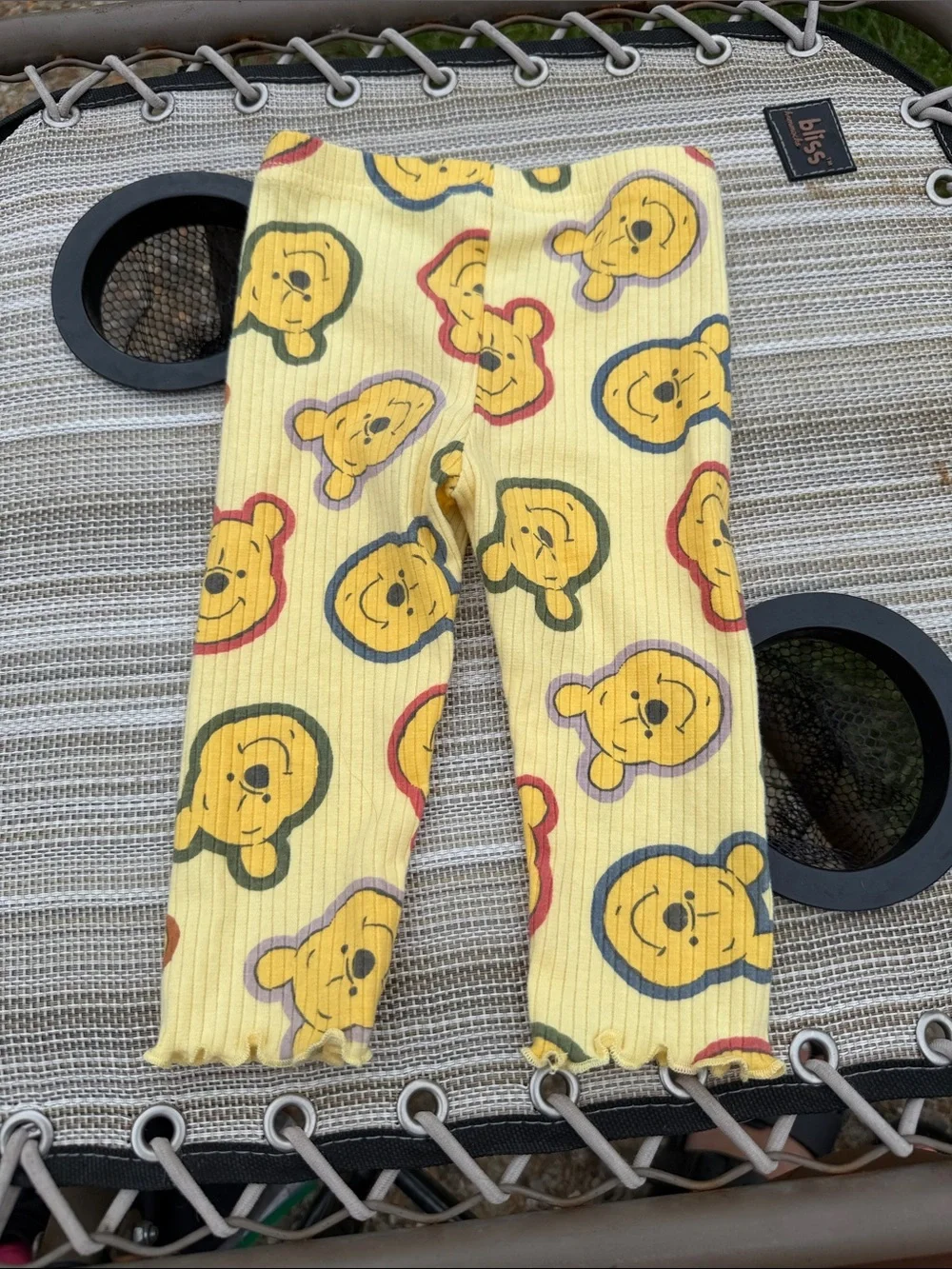 Disney Yellow Winnie the Pooh Long Sleeve Top and Leggings Set